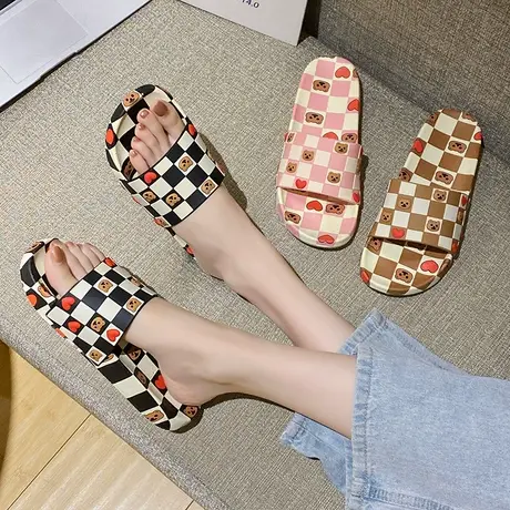 2024新款夏季外穿女款拖鞋软底时尚百搭凉拖法式慵懒风一字拖平底商品大图