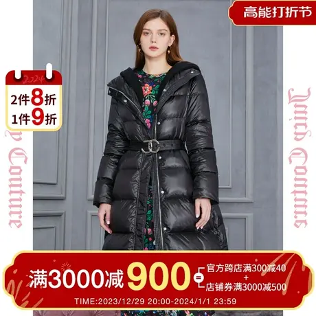 Juicy Couture橘滋2023新款简约时尚肌理感连帽女品牌羽绒服反季商品大图