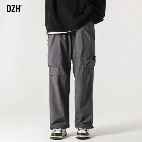 男士美式机能冲锋裤男美式高街潮牌裤子2023新款速干阔腿休闲长裤商品大图