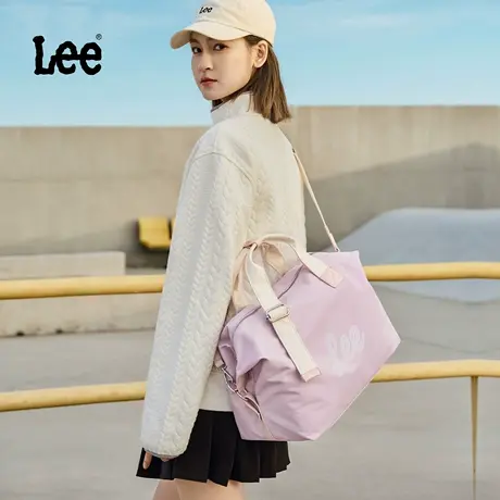 Lee大容量旅行包女外出轻便短途行李包斜挎收纳包手提训练健身包图片