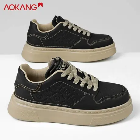 奥康男鞋2025新款秋季休闲板鞋男款韩版潮流增高百搭时尚运动鞋子商品大图