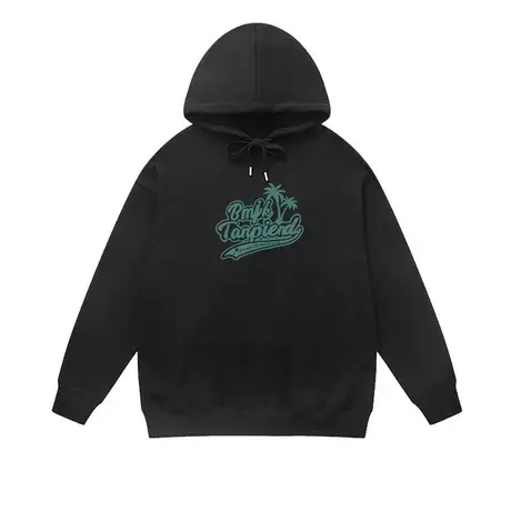 美式海滩椰树秋冬休闲连帽卫衣男青年学生宽松大码外套青少年上衣商品大图