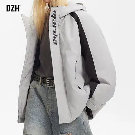 情侣冲锋衣棉服男潮牌连帽棉衣男士冬季加厚保暖棉袄厚外套防寒服商品大图