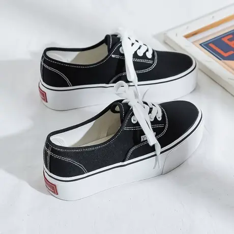 2021夏季薄款街拍学生韩版网红透气帆布鞋女ulzzang百搭原宿板鞋商品大图