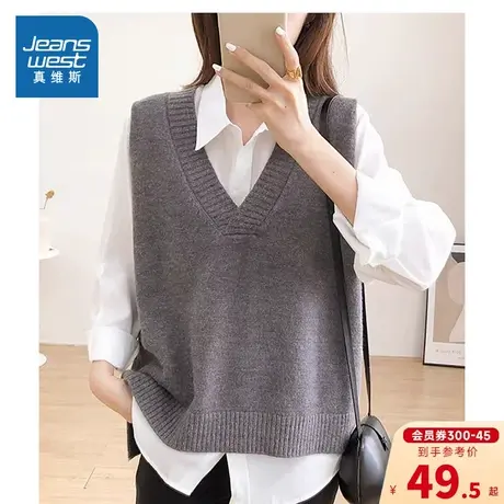 KPP真维斯女式针织衫2025春季新款时尚春装毛针织衫上衣女款衣服图片