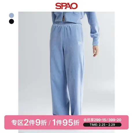 SPAO韩国同款春季新款女士休闲长裤SPMTD4VG01图片