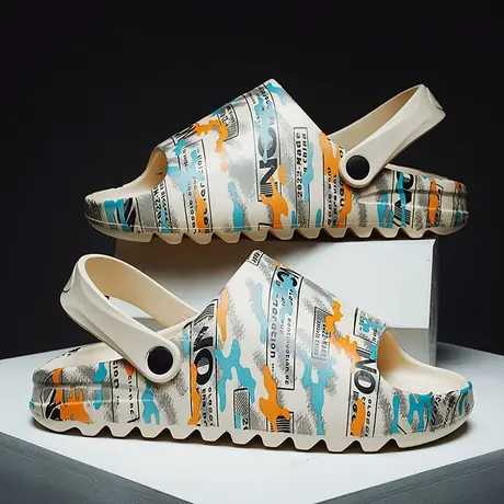 雨鞋男款夏季时尚钓鱼水鞋户外溯溪涉水鞋洗车防水鞋男士胶鞋凉鞋商品大图