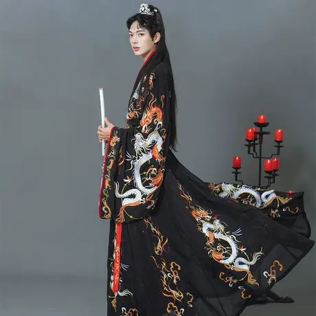 如梦霓裳烛龙神都夜行录联名汉服男装重工交领十二破裙龙纹春秋图片