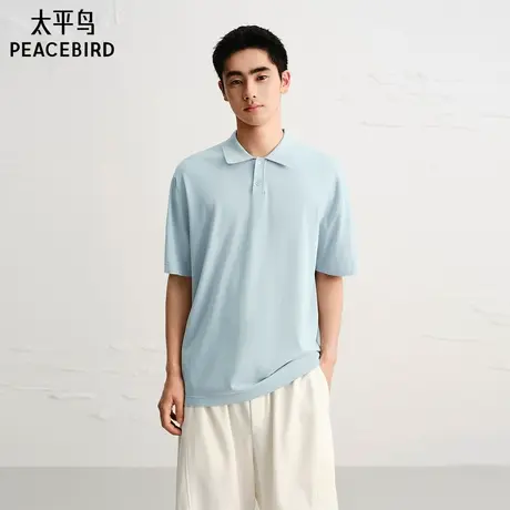 【商场同款】太平鸟男装 休闲POLO衫纯色舒适时尚polo衫B2EEF222Q图片