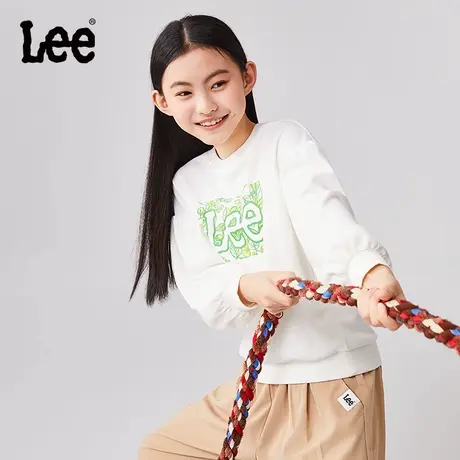 Lee女童春秋季卫衣2025新款女孩圆领衣服儿童装休闲宽松夏装上衣图片