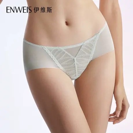 伊维斯微风系列低腰内裤10611121专柜同款性感透气蕾丝三角裤图片