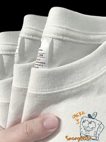 白色仿棉长袖t恤女2023新款秋冬季加绒内搭打底衫欧洲站欧货上衣商品大图