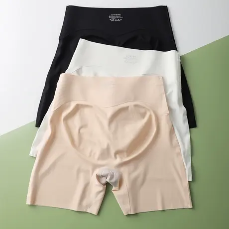 无痕收腹提臀安全裤女防走光内裤二合一冰丝保险打底短裤夏季薄款商品大图
