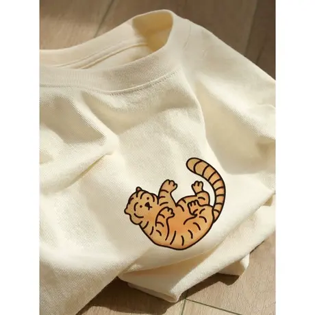 胖mm大码oversizet恤女夏ins潮短袖宽松洋气独特别致chic半袖上衣图片