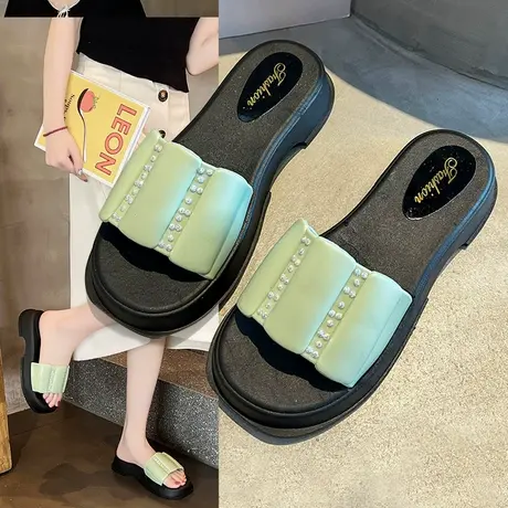 拖鞋女夏外穿2024新款室内居家浴室洗澡防滑女款拖鞋踩屎感沙滩鞋商品大图