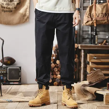 Modi Nick/摩帝尼克时尚百搭潮牌男士工装裤束脚休闲裤薄款长裤商品大图