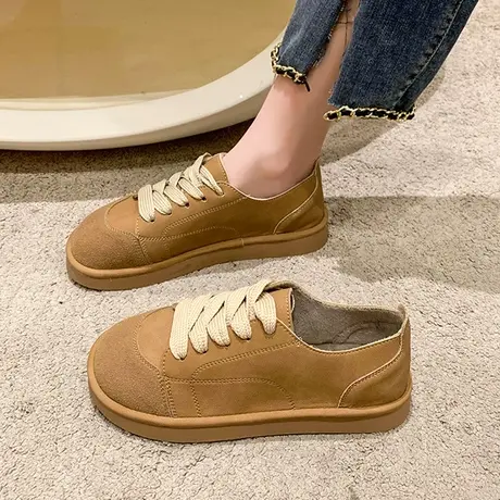 软底单鞋女秋季2023新款法式晚风玛丽珍鞋平底勃肯鞋不累脚豆豆鞋商品大图