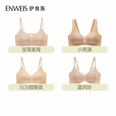 【肤色系列】伊维斯肤色无痕百搭文胸无钢圈透气内衣图片