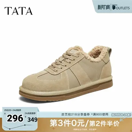 TATA他她棉鞋2025冬季运动鞋百搭休闲系带保暖加厚男鞋QHL01DM5商品大图