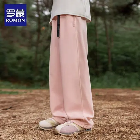 罗蒙童装女童裤子中大童卫裤长裤小女孩春秋新款休闲裤儿童运动裤图片