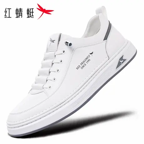 红蜻蜓男鞋秋冬新款鞋子白色平底运动休闲板鞋男款小白鞋百搭品牌商品大图