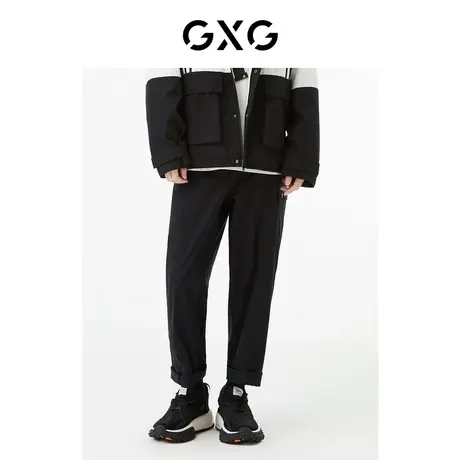 GXG男装 商场同款黑色工装长裤 22年秋季新品城市户外系列图片