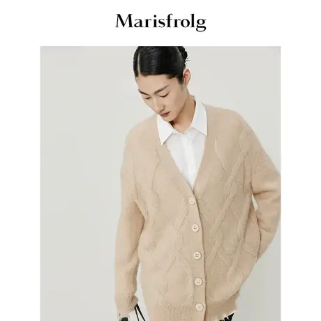 【商场同款】玛丝菲尔夏装新款白色侧缝纽扣设计减龄衬衫商品大图