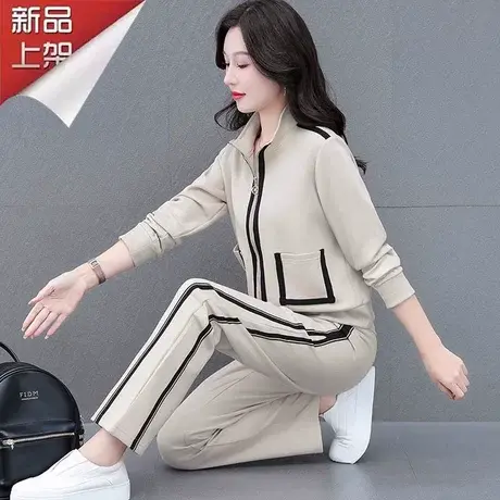 恋上17号休闲运动卫衣套装女春秋2023秋季新款中年女装秋装两件套图片