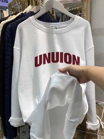 白色内搭打底衫女2023新款秋冬季加绒开叉小众设计感长袖t恤上衣商品大图