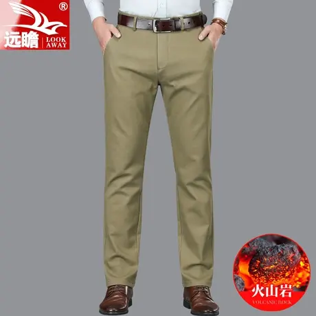 冬季火山岩休闲裤男士宽松直筒商务西裤2022年新款秋冬休闲长裤子图片