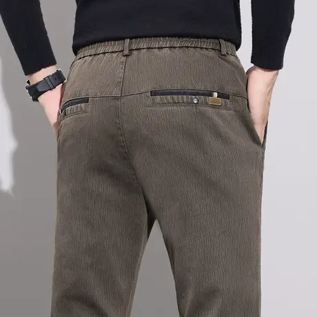 男装修身直筒休闲裤子秋冬季2024新款男士商务正装西裤春秋款男裤商品大图