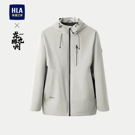 HLA/海澜之家龙腾九州IP系列夹克2024春夏新款连帽有型休闲外套男图片