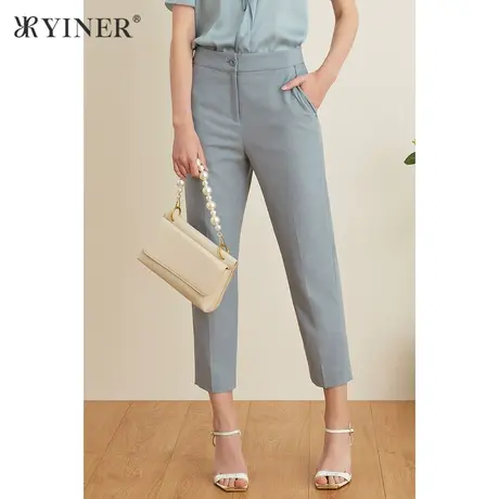 YINER音儿女装夏季时尚弹力裤通勤风休闲裤商品大图