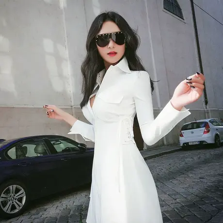 VJE春夏装新款通勤气质OL性感显瘦白衬衣打底衬衫纯色打底衫女商品大图