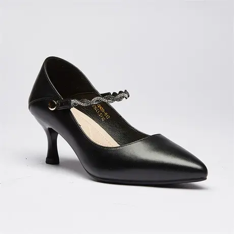 康奈官方商场同款女鞋气质皮鞋职场OL知性方头简约时尚女浅口单鞋商品大图