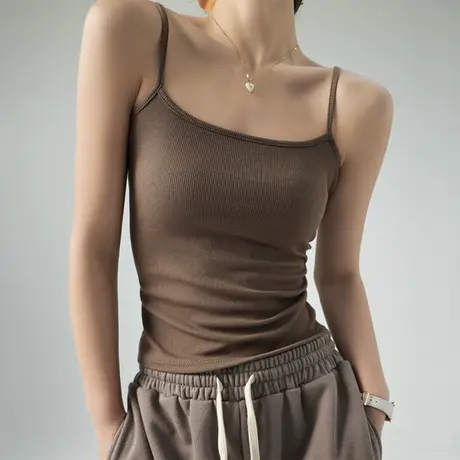 吊带背心女内搭长款遮副乳打底上衣外穿2024新款性感美背夏季薄款图片