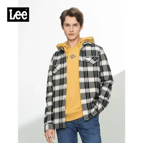 Lee商场同款101+21秋冬新品标准版多色格纹男衬衫LMT001158100图片