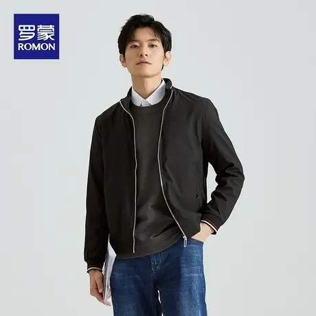 罗蒙外套男装2023新款潮牌宽松男士休闲上衣秋冬款冲锋衣加绒夹克图片