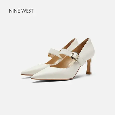 【商场同款】Nine West/玖熙高跟玛丽珍女鞋2025夏季新款粗跟单鞋图片