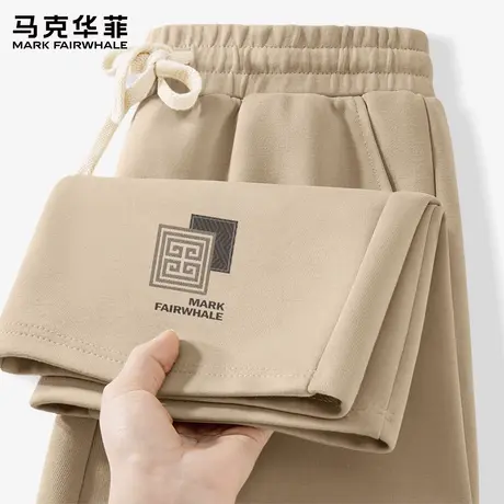 马克华菲国潮裤子男2025新款华棉直筒长裤宽松男士休闲运动裤潮X商品大图
