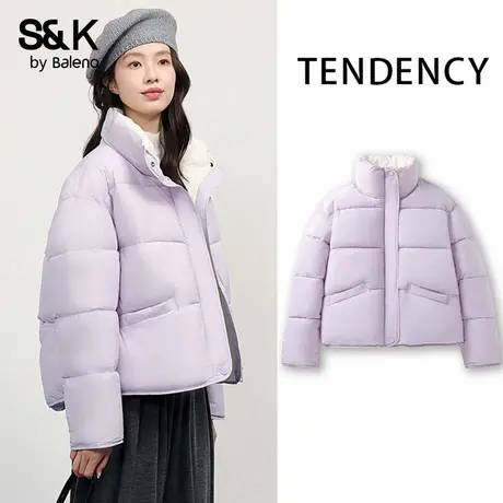 班尼路S&K系列面包服女秋冬新款时尚韩系气质保暖御寒加绒棉服Q商品大图