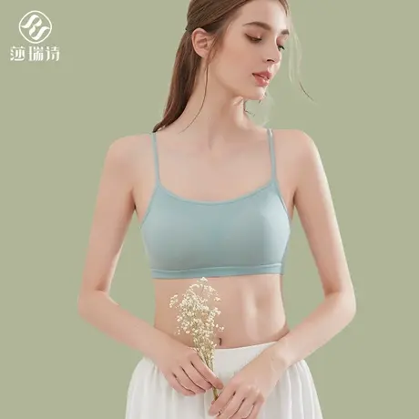 美背内衣女夏季薄款一体无钢圈爆款抹胸聚拢小胸运动背心式文胸罩商品大图