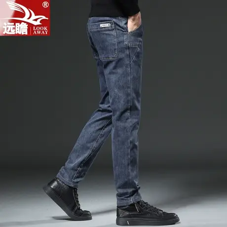 秋季男士牛仔裤春秋款直筒休闲长裤2023新款百搭潮流修身裤子男款商品大图