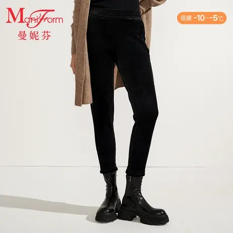 【倍暖】曼妮芬可外穿中腰加厚加绒秋裤舒适长裤女士暖裤打底裤子商品大图