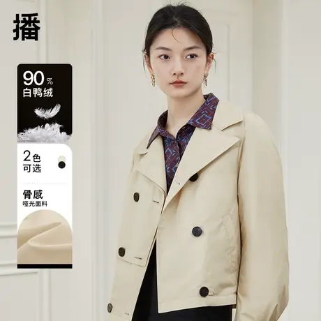 【聚划算直播】播双层叠片门襟羽绒服DDQ4RD5535商品大图