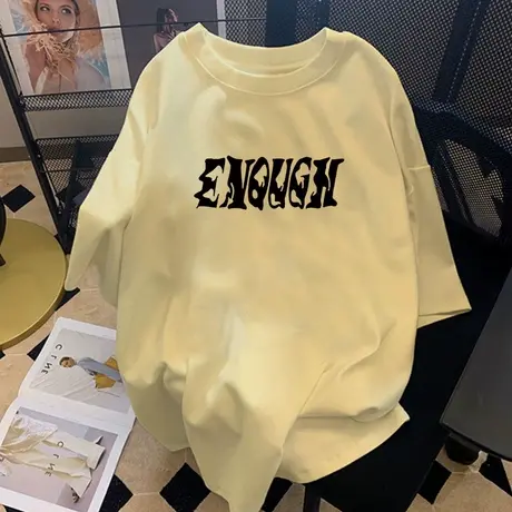 vintage国潮复古闺蜜装t恤女大码oversize情侣短袖潮ins纯棉上衣图片