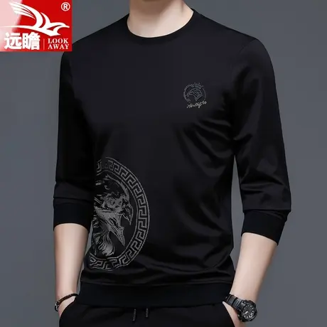 卫衣男款2022秋季新款运动服男装宽松圆领长袖上衣春秋男士打底衫商品大图