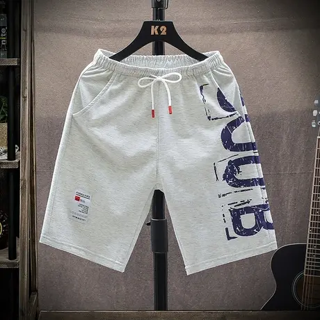 夏季薄款男士韩版运动休闲裤子潮流宽松短裤潮牌沙滩五分中裤卫裤商品大图