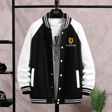 男生外套春秋季潮牌ins长袖开衫卫衣潮流百搭宽松青少年春装上衣商品大图