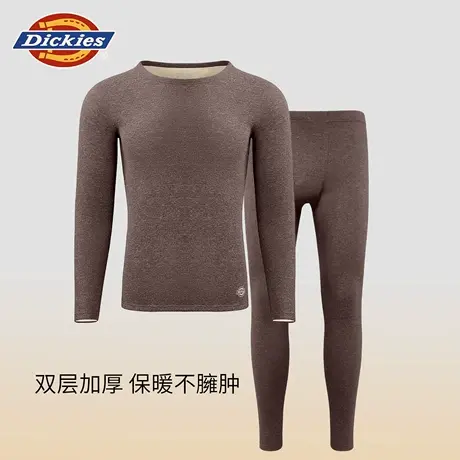 Dickies冬季保暖内衣男款加绒加厚秋衣秋裤套装男士冬天高端长袖商品大图